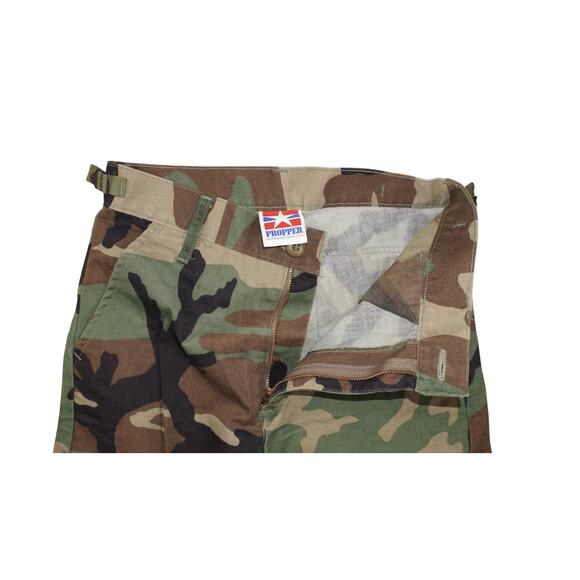 Propper Military Woodland Camo Cargo Pants Kids Size 12 Adjustable Waist - Picture 7 of 7